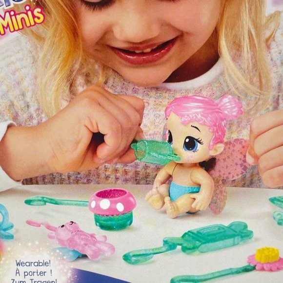 Baby Alive Glo Pixies Minis Carry ‘n Care Necklace Sugar Sprinkle Baby Doll 3.5” - Picture 4 of 6
